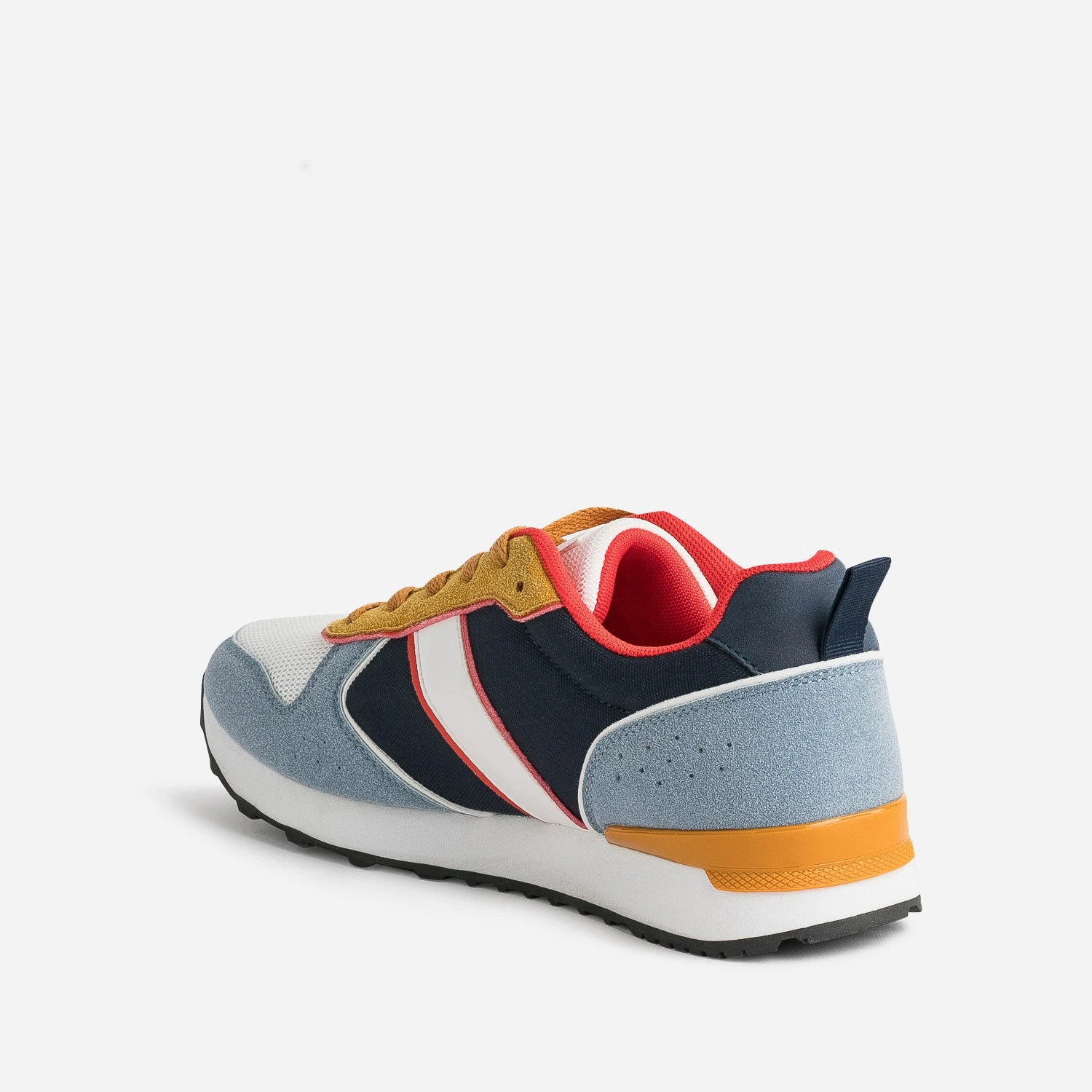 Tennis KAPORAL Marine, Bleu, Blanc, Ocre Et Rouge 6 Tennis KAPORAL Marine, Bleu, Blanc, Ocre Et Rouge – Image 4