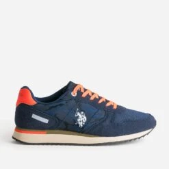 Tennis U.S. POLO ASSN. Marine Et Rouge Fluo