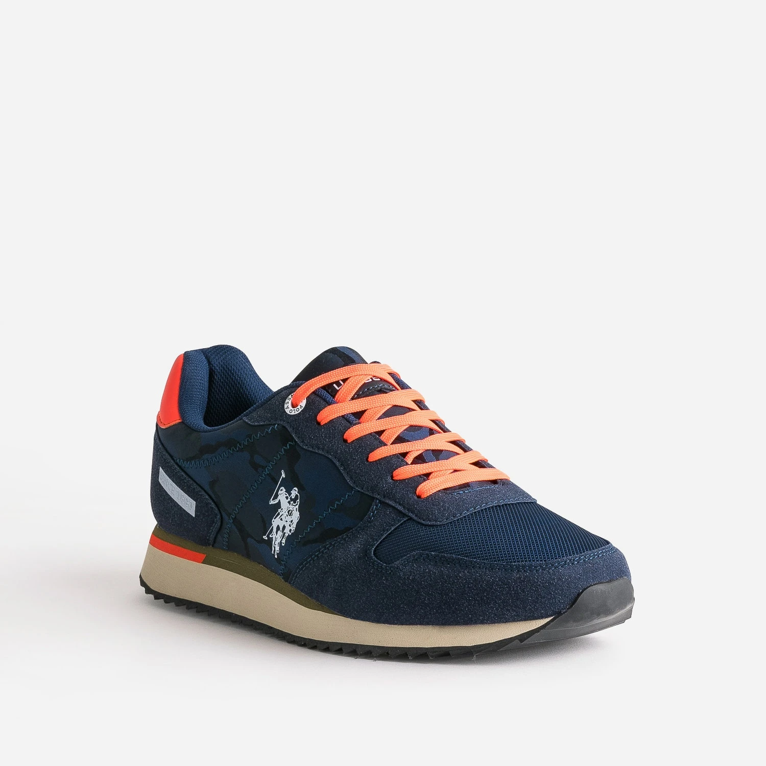 Tennis U.S. POLO ASSN. Marine Et Rouge Fluo 4 Tennis U.S. POLO ASSN. Marine Et Rouge Fluo – Image 2