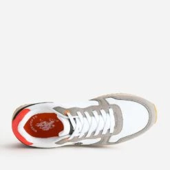 Tennis U.S. POLO ASSN. Blanc, Gris Et Rouge Fluo -Caprices Chaussures Boutique WWWERM 10271390638 4