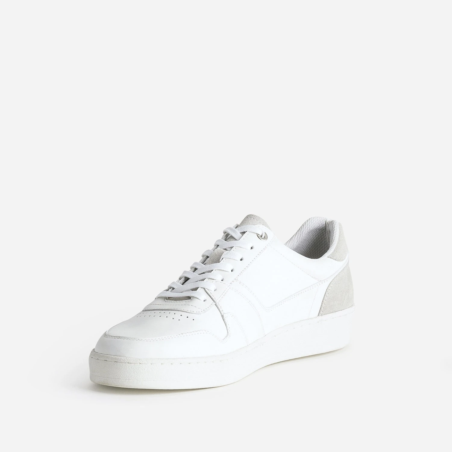 Tennis Blanche éco-conçue En Cuir Détails Gris 5 Tennis Blanche éco-conçue En Cuir Détails Gris – Image 3