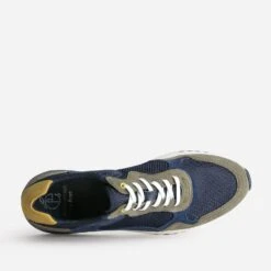 Tennis Kaki, Marine, Jaune éco-conçue Multi Matières -Caprices Chaussures Boutique WWWERM 10271390643 4