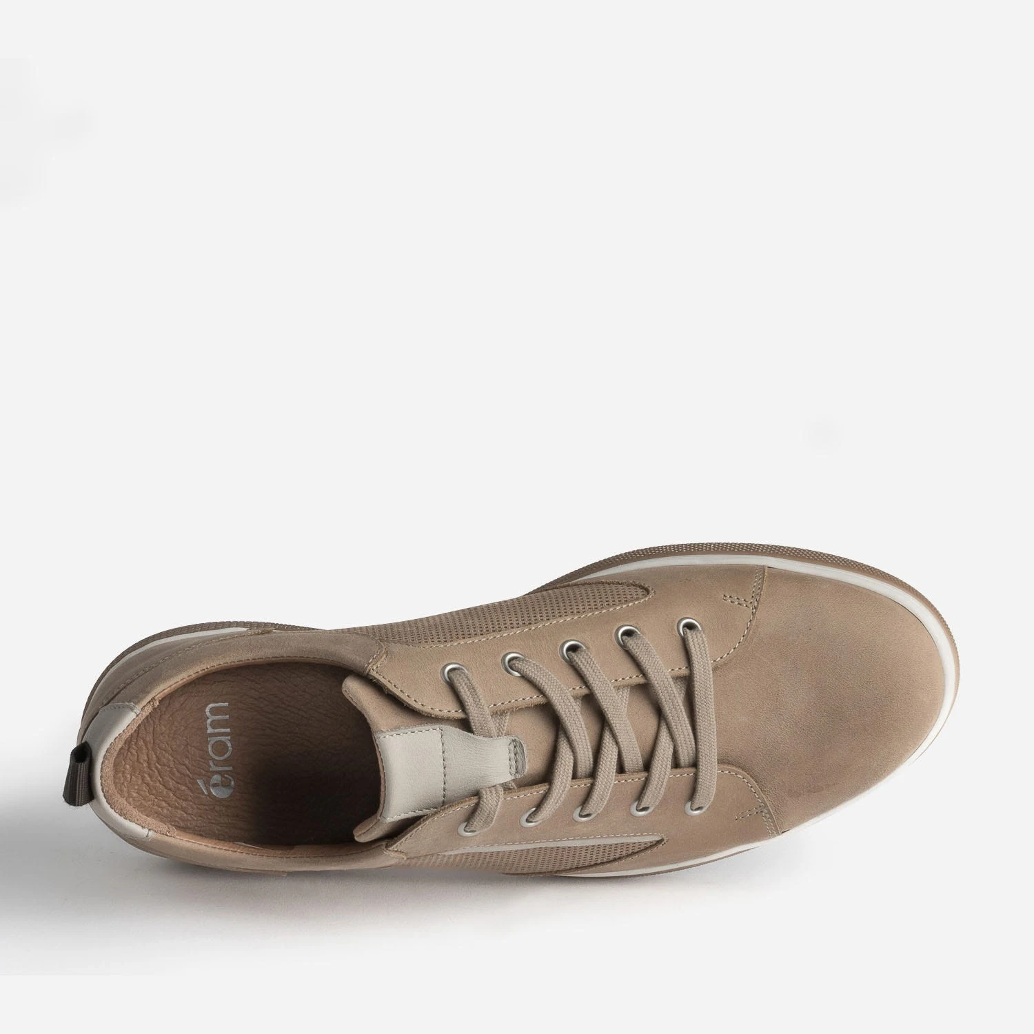 Tennis Beige Foncé En Cuir 7 Tennis Beige Foncé En Cuir – Image 5