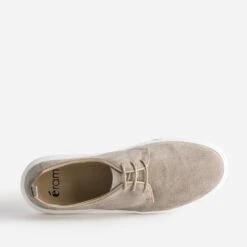 Derby Confort Taupe En Cuir Velours -Caprices Chaussures Boutique WWWERM 10271390653 4