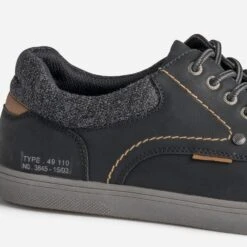 Tennis Noir Détail Textile Chiné -Caprices Chaussures Boutique WWWERM 10271390663 5