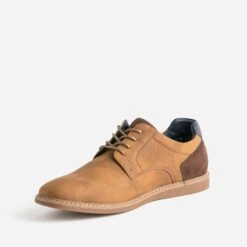 Derby Camel Et Marron Foncé -Caprices Chaussures Boutique WWWERM 10271400032 2