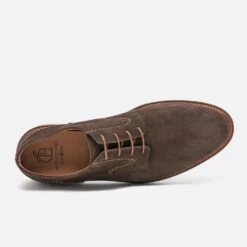 Derby Marron En Cuir Velours éco-conçu -Caprices Chaussures Boutique WWWERM 10271400096 4