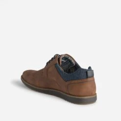 Derby Confort Marron Clair Perforé -Caprices Chaussures Boutique WWWERM 10271400358 3