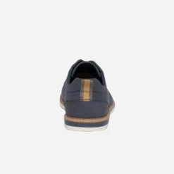 Derby Bleu Marine En Cuir Perforé -Caprices Chaussures Boutique WWWERM 10271400370 3