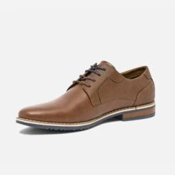 Derby Marron Avec Embossage -Caprices Chaussures Boutique WWWERM 10271400392 2