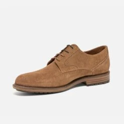 Derby Camel En Cuir Velours éco-conçu -Caprices Chaussures Boutique WWWERM 10271400395 2