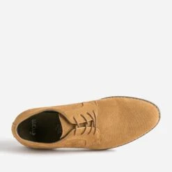 Derby Camel En Cuir Velours Embossé 11 Derby Camel En Cuir Velours Embossé -Caprices Chaussures Boutique WWWERM 10271400398 4