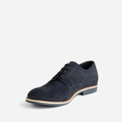 Derby Marine éco-conçu En Cuir Velours -Caprices Chaussures Boutique WWWERM 10271400405 2