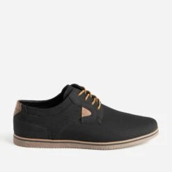 Derby Confort Noir En Textile