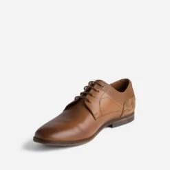 Derby Camel En Cuir -Caprices Chaussures Boutique WWWERM 10271400414 2