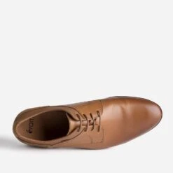 Derby Camel En Cuir -Caprices Chaussures Boutique WWWERM 10271400414 4