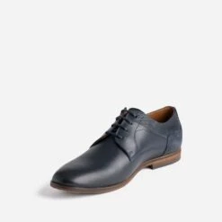 Derby Bleu Marine En Cuir -Caprices Chaussures Boutique WWWERM 10271400415 2