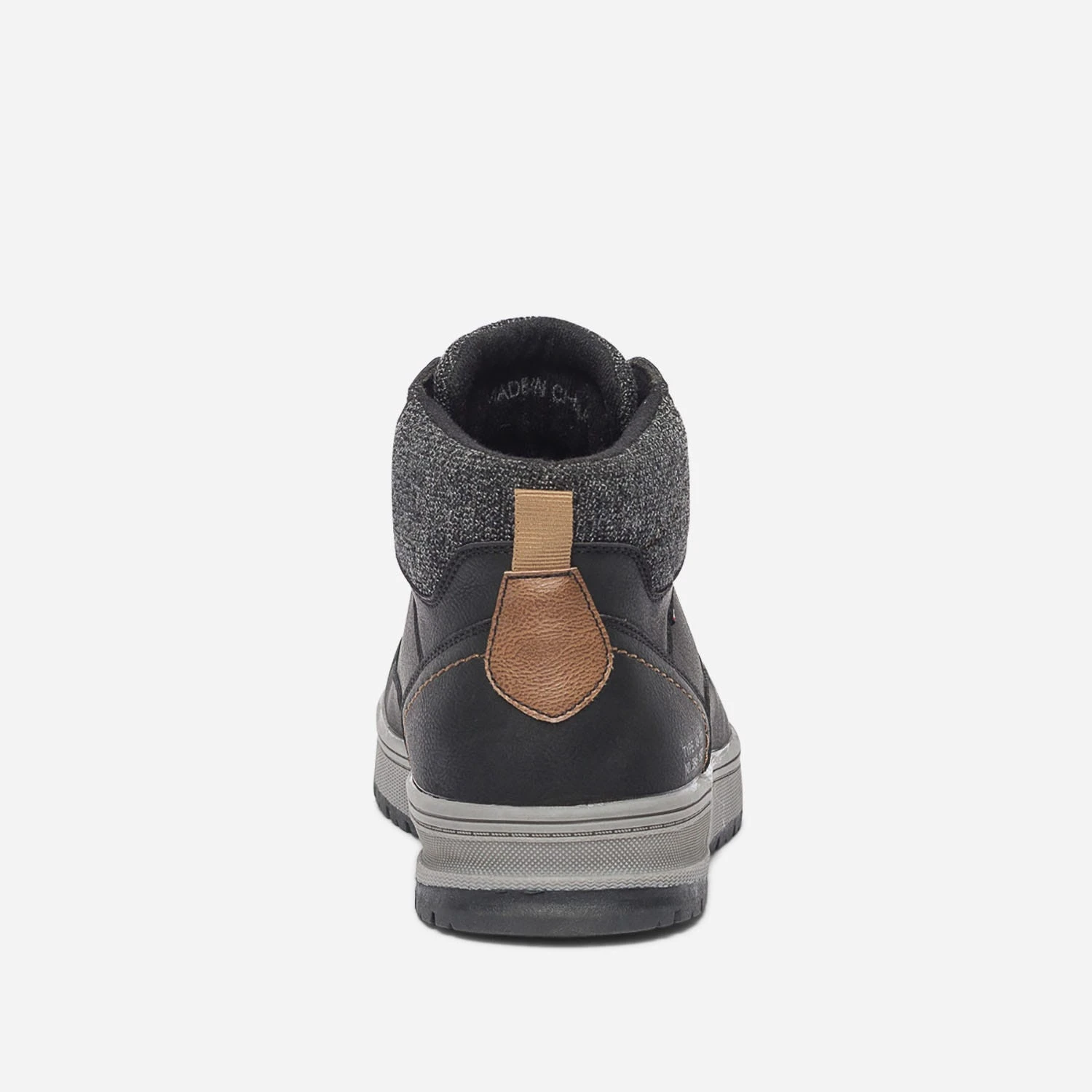 Boots à Lacet Noir Avec Col Textile 7 Boots à Lacet Noir Avec Col Textile – Image 5