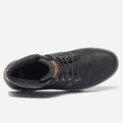 Boots à Lacet Noir Avec Col Textile 14 Boots à Lacet Noir Avec Col Textile -Caprices Chaussures Boutique WWWERM 10271880161 4