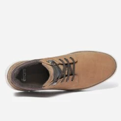 Boots à Lacet Camel En Cuir Nubuck -Caprices Chaussures Boutique WWWERM 10271880172 4