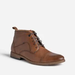 Chukka Boots Cognac En Cuir -Caprices Chaussures Boutique WWWERM 10271950149 1