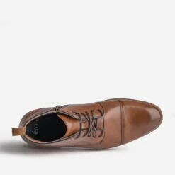 Chukka Boots Cognac En Cuir -Caprices Chaussures Boutique WWWERM 10271950149 4