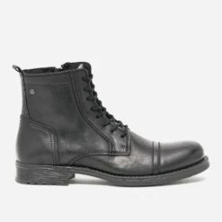 Boots à Lacet JACK & JONES Noir En Cuir