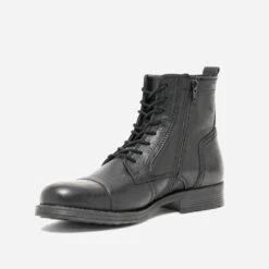 Boots à Lacet JACK & JONES Noir En Cuir -Caprices Chaussures Boutique WWWERM 10272010392 2
