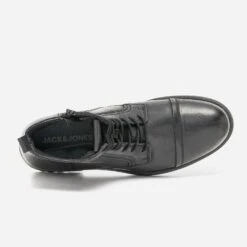 Boots à Lacet JACK & JONES Noir En Cuir -Caprices Chaussures Boutique WWWERM 10272010392 4