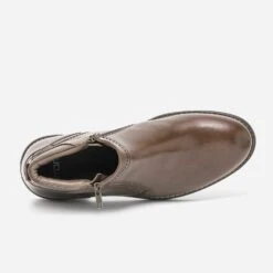 Boots Marron En Cuir Zippé -Caprices Chaussures Boutique WWWERM 10272010394 4