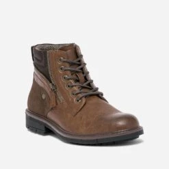 Boots à Lacet Cognac Avec Zip -Caprices Chaussures Boutique WWWERM 10272040159 1