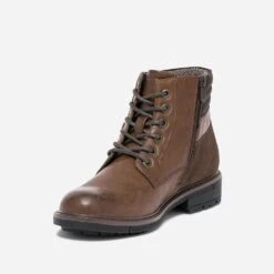 Boots à Lacet Cognac Avec Zip -Caprices Chaussures Boutique WWWERM 10272040159 2