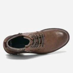 Boots à Lacet Cognac Avec Zip -Caprices Chaussures Boutique WWWERM 10272040159 4