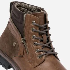 Boots à Lacet Cognac Avec Zip -Caprices Chaussures Boutique WWWERM 10272040159 5