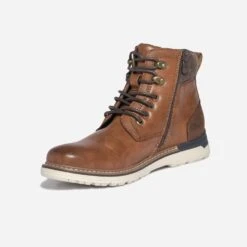 Boots à Lacet Cognac Sur Semelle Sport -Caprices Chaussures Boutique WWWERM 10272040180 2