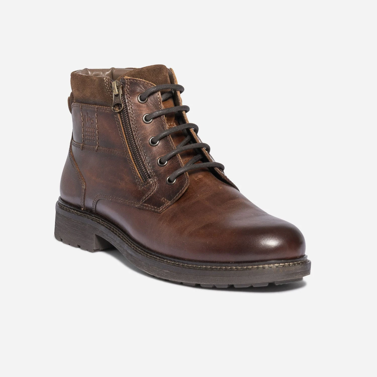 Boots à Lacet TBS Marron Foncé En Cuir 4 Boots à Lacet TBS Marron Foncé En Cuir – Image 2