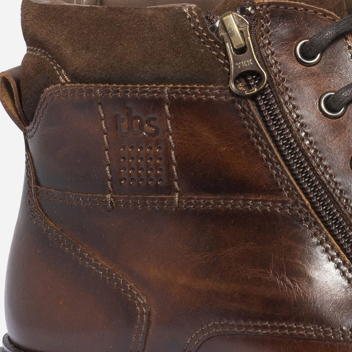 Boots à Lacet TBS Marron Foncé En Cuir 8 Boots à Lacet TBS Marron Foncé En Cuir – Image 6