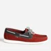 Chaussure-bateau TBS Rouge Et Bleu Marine En Cuir