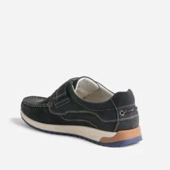 Chaussure-bateau Marine En Cuir à Scratch -Caprices Chaussures Boutique WWWERM 10272510013 3