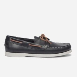 Chaussure Bateau Marine En Cuir