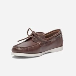 Chaussure Bateau Marron En Cuir -Caprices Chaussures Boutique WWWERM 10272510076 2