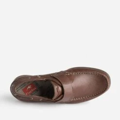 Chaussure-bateau FLUCHOS Cognac En Cuir à Scratch -Caprices Chaussures Boutique WWWERM 10272510084 4