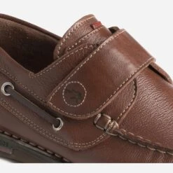 Chaussure-bateau FLUCHOS Cognac En Cuir à Scratch -Caprices Chaussures Boutique WWWERM 10272510084 5