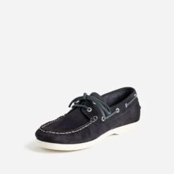 Chaussure Bateau Marine En Cuir Velours -Caprices Chaussures Boutique WWWERM 10272510086 2