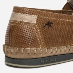 Slip-on FLUCHOS Marron En Cuir Perforé -Caprices Chaussures Boutique WWWERM 10272580067 5