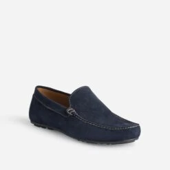 Mocassin Bleu Marine En Cuir Velours 11 Mocassin Bleu Marine En Cuir Velours -Caprices Chaussures Boutique WWWERM 10272580070 1