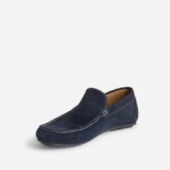 Mocassin Bleu Marine En Cuir Velours 12 Mocassin Bleu Marine En Cuir Velours -Caprices Chaussures Boutique WWWERM 10272580070 2