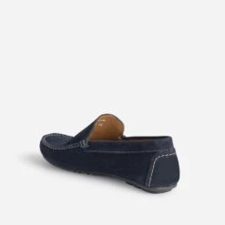 Mocassin Bleu Marine En Cuir Velours 13 Mocassin Bleu Marine En Cuir Velours -Caprices Chaussures Boutique WWWERM 10272580070 3