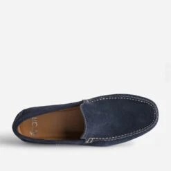 Mocassin Bleu Marine En Cuir Velours 14 Mocassin Bleu Marine En Cuir Velours -Caprices Chaussures Boutique WWWERM 10272580070 4