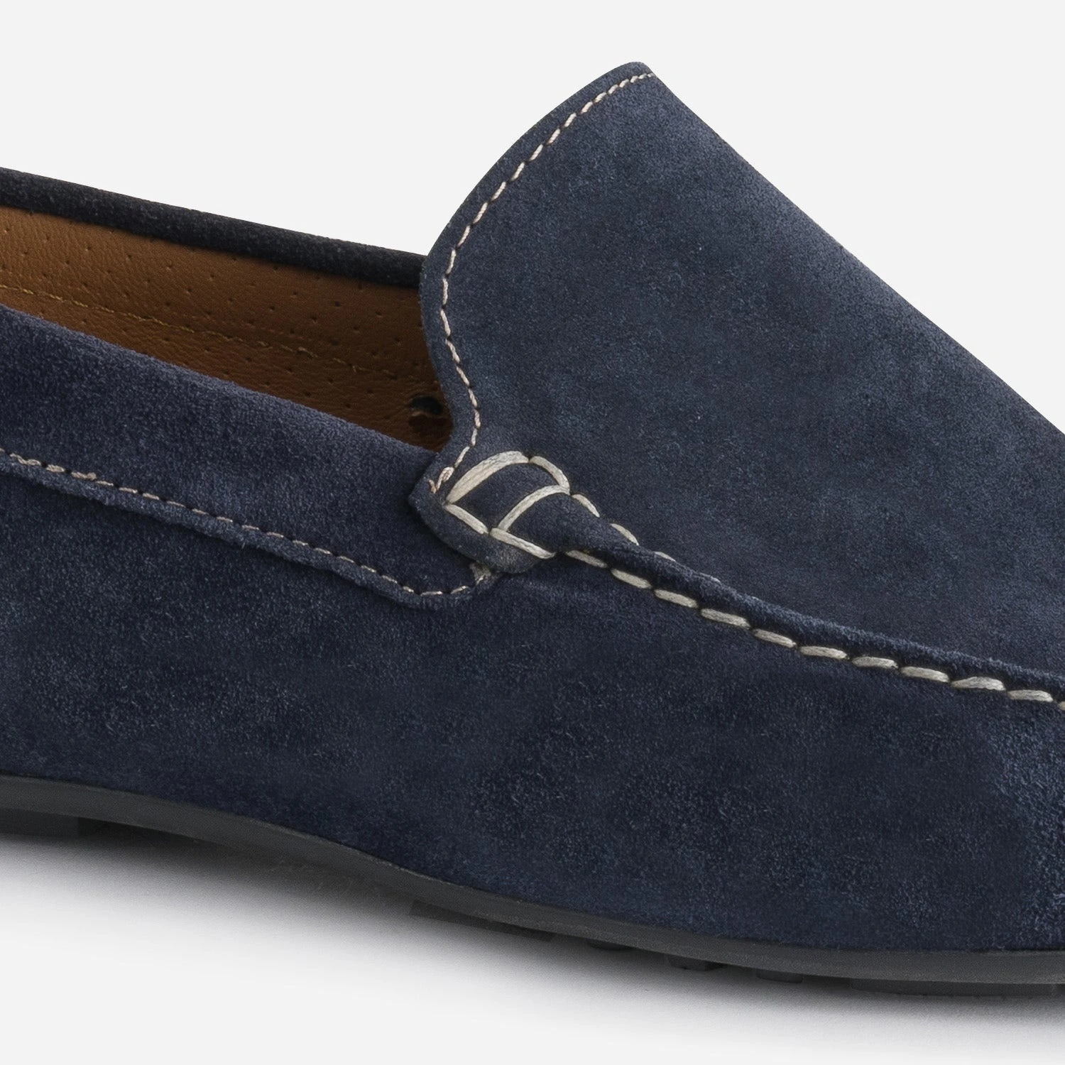 Mocassin Bleu Marine En Cuir Velours 9 Mocassin Bleu Marine En Cuir Velours – Image 7